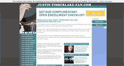 Desktop Screenshot of justintimberlake-fan.com