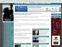 Tablet Screenshot of justintimberlake-fan.com